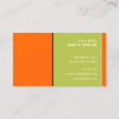 PixDezines trendy retro kleuren visitekaartjes (Achterkant)