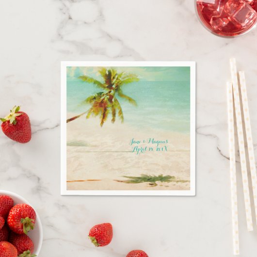 PixDezines Tropical Beach Servetten (Insitu)