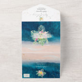 PixDezines Tropical Paradise Beach Event All In One Uitnodiging (Buitenkant)