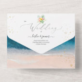 PixDezines Tropical Paradise Beach Event All In One Uitnodiging (Achterkant)