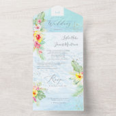 PixDezines Tropical Paradise Beach Event All In One Uitnodiging (Binnen)