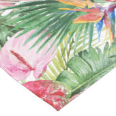 PixDezines Tropical Paradise Lush Floral Foliage Korte Tafelloper (Hoek)