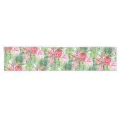 PixDezines Tropical Paradise Lush Floral Foliage Korte Tafelloper (Horizontaal)