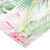 PixDezines Tropical Paradise Pastel Floral Foliage Korte Tafelloper (Hoek)