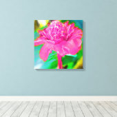 PixDezines Tropical Torch Ginger Canvas Afdruk (Insitu (Houten vloer))