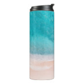 PixDezines Tropisch Beach Thermal Tumbler Thermosbeker (Gedraaid links)