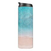 PixDezines Tropisch Beach Thermal Tumbler Thermosbeker (Geroteerd rechts)