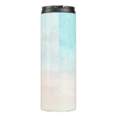 PixDezines Tropisch Beach Thermal Tumbler Thermosbeker (Achterkant)