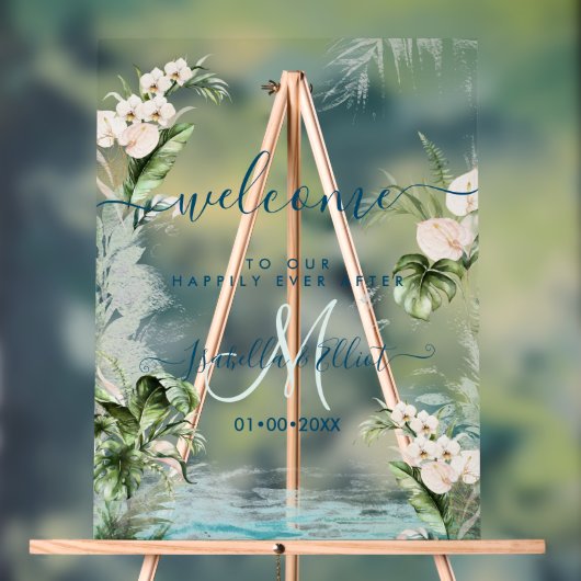 PixDezines Tropisch Oerwoud Acryl Bord (Neutraal)