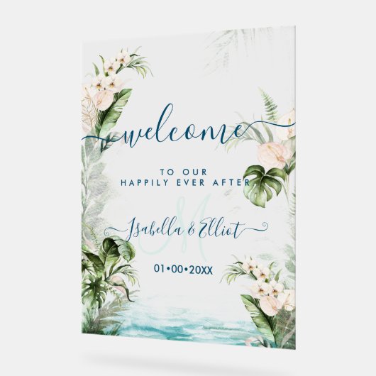 PixDezines Tropisch Oerwoud Acryl Bord (Hoek)