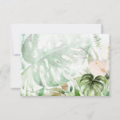 PixDezines Tropisch Oerwoud Foliage RSVP Kaart (Achterkant)