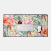 PixDezines Tropisch Paradijs Botanisch Patroon Bureaumat (Keyboard & Muis)