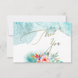PixDezines Tropisch Paradise Beach Dank u Kaart