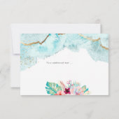 PixDezines Tropisch Paradise Beach Dank u Kaart (Achterkant)