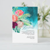 PixDezines Tropisch Paradise Beach - Gegevens Kaart (Staand voorkant)