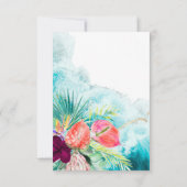 PixDezines Tropisch Paradise Beach - Gegevens Kaart (Achterkant)