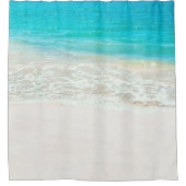 PixDezines tropisch strand Douchegordijn (Voorkant)