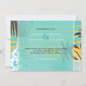 PixDezines tropische grunge/strandthema/DIY-kleure Kaart (Achterkant)