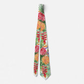 PixDezines Tropische paradise Floral Foliage Stropdas (Achterkant)