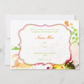 PixDezines tropische passie/diy achtergrondkleur Kaart (Achterkant)