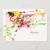 PixDezines tropische passie/diy achtergrondkleur Kaart (Voorkant / Achterkant)