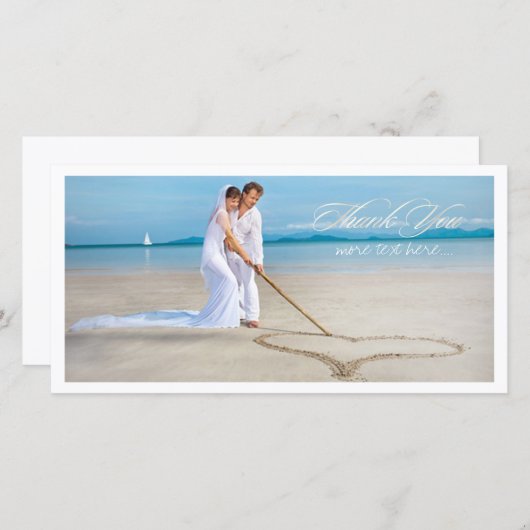 PixDezines trouwfoto bedankt (Voorkant / Achterkant)