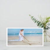 PixDezines trouwfoto bedankt (Staand voorkant)