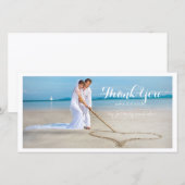 PixDezines trouwfoto dank je Bedankkaart (Voorkant / Achterkant)