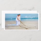 PixDezines trouwfoto dank je wel Bedankkaart (Voorkant / Achterkant)