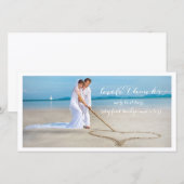 PixDezines trouwfoto DIY lettertype bedankt (Voorkant / Achterkant)