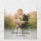 PixDezines Trouwfoto Wijnlabel Wijn Etiket (Enkel label)