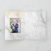 PixDezines Trouwfoto's Bedankt/Marmer Bedankkaart (Binnen)