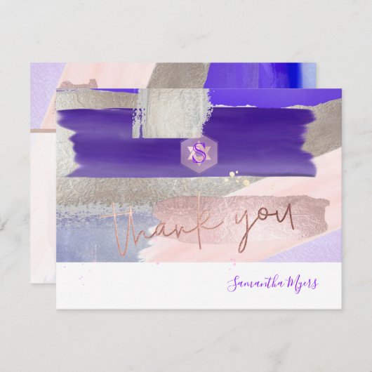 PixDezines Tuin Rozen ✡ Mitzvah Dank u✡ Kaarten RSVP Kaartje (Voorkant / Achterkant)