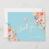 PixDezines Tuin Rozen Mitzvah Dank u✡ RSVP Kaartje (Voorkant)