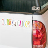 PixDezines Turks/DIY achtergrondkleur Bumpersticker (Op Truck)