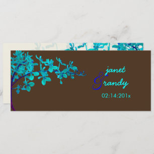 PixDezines TURQUOISE ORCHIDS/RENANTHERA/DIY-kleur Kaart