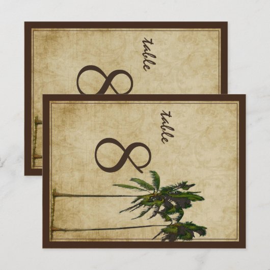 PixDezines tweelinghandpalmen/doe-het-zelf letter Briefkaart (Voorkant / Achterkant)