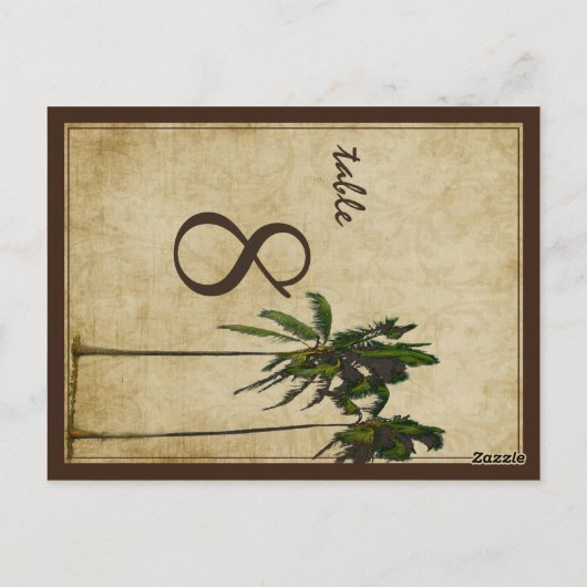 PixDezines tweelinghandpalmen/doe-het-zelf letter Briefkaart (Achterkant)