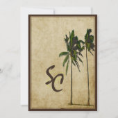 PixDezines  tweelingpalmen Kaart (Voorkant)