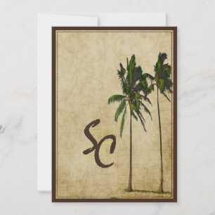 PixDezines tweelingpalmen Kaart