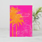 PixDezines tweelingpalmen+swilrs/DIY achtergrondkl Kaart (Staand voorkant)