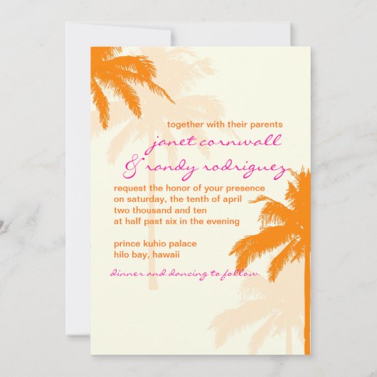 PixDezines tweelingpalmen+swilrs/DIY achtergrondkl Kaart (Achterkant)