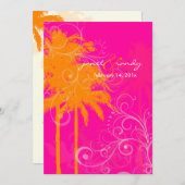 PixDezines tweelingpalmen+swilrs/DIY achtergrondkl Kaart (Voorkant / Achterkant)