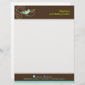 PixDezines Tweet, tweet, SEO marketing/DIY kleur Gepersonaliseerd Briefhoofd (Voorkant / Achterkant)