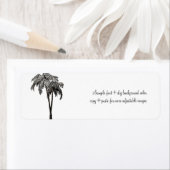 PixDezines twin palmen/DIY achtergrond kleur Etiket (Insitu)