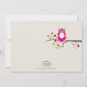 PixDezines uil fotosjabloon geboorte aankondiging (Achterkant)