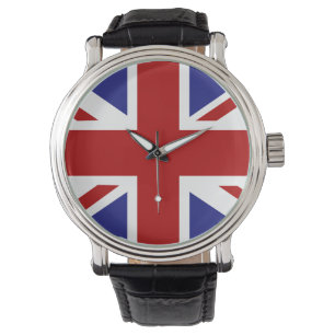 PixDezines Union jack vlag Horloge