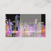 PixDezines urban grunge lakeshore color run ♥ Visitekaartje (Achterkant)