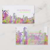 PixDezines urban grunge lakeshore color run♥ Visitekaartje (Voorkant / Achterkant)