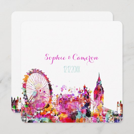 PixDezines urban/london/DIY achtergrondkleur Kaart (Voorkant / Achterkant)